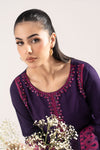 3 Piece Embroidered Linen Suit