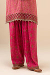 2 Piece Embroidered Raw Silk Suit