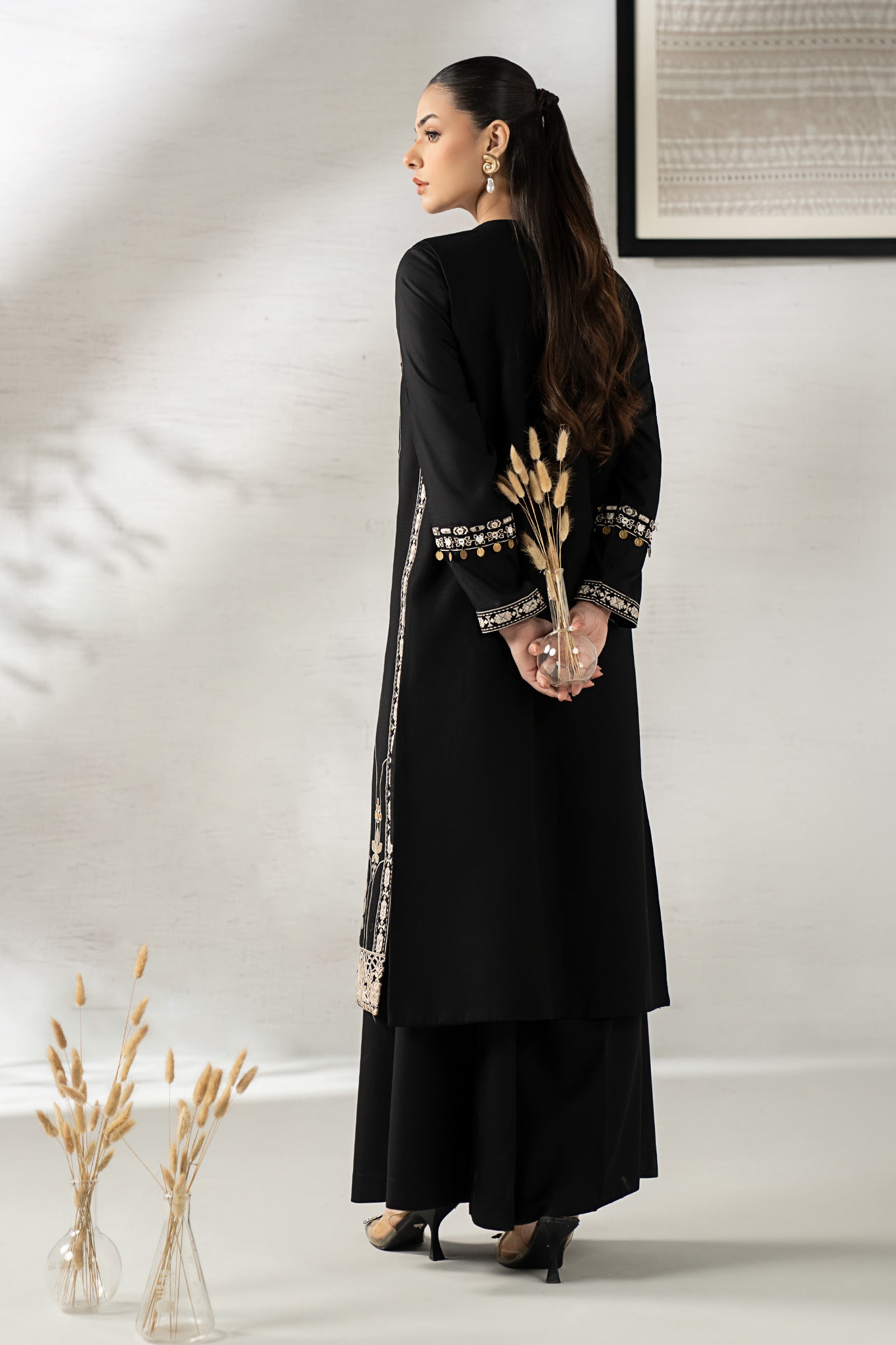 3 Piece Embroidered Khaddar Suit
