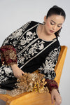 3 Piece Embroidered Cotton Dobby Suit