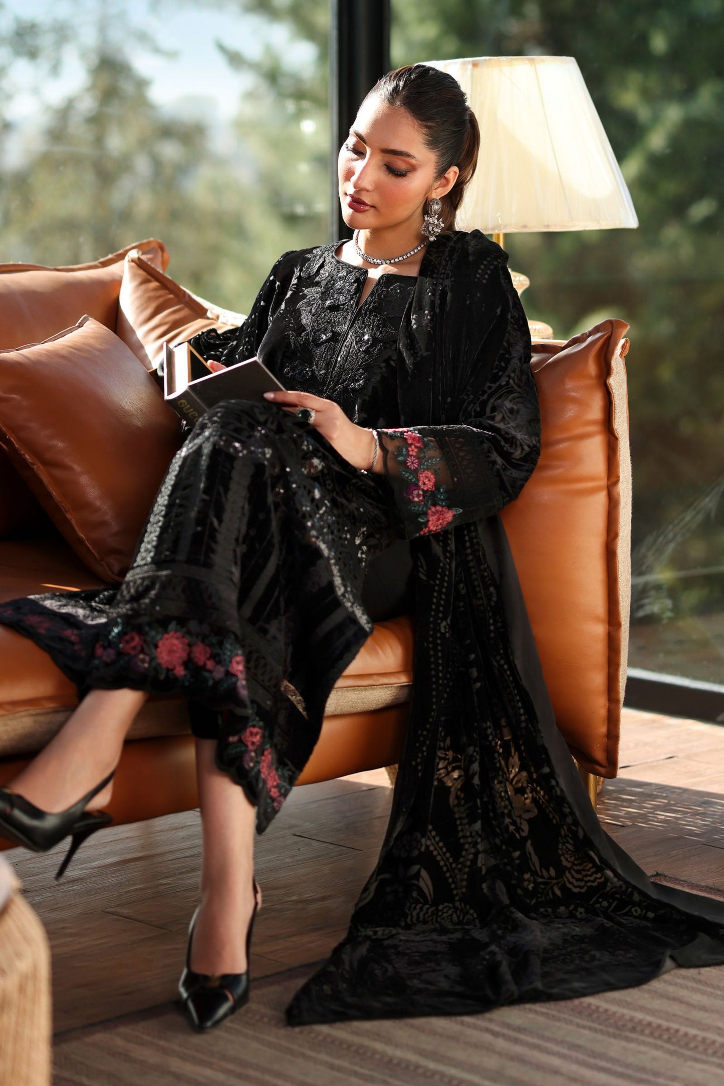 3 Piece Embroidered Palachi Suit