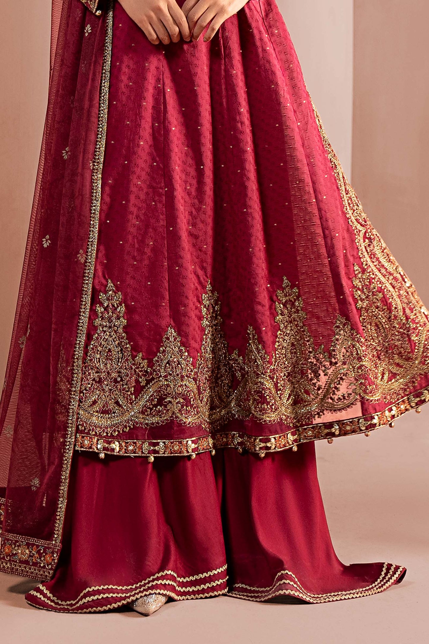 3 Piece Embroidered Filament Viscose Suit