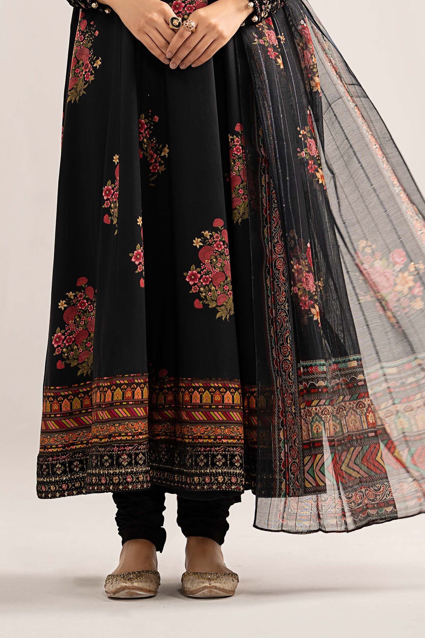 3 Piece Embroidered Linen Suit