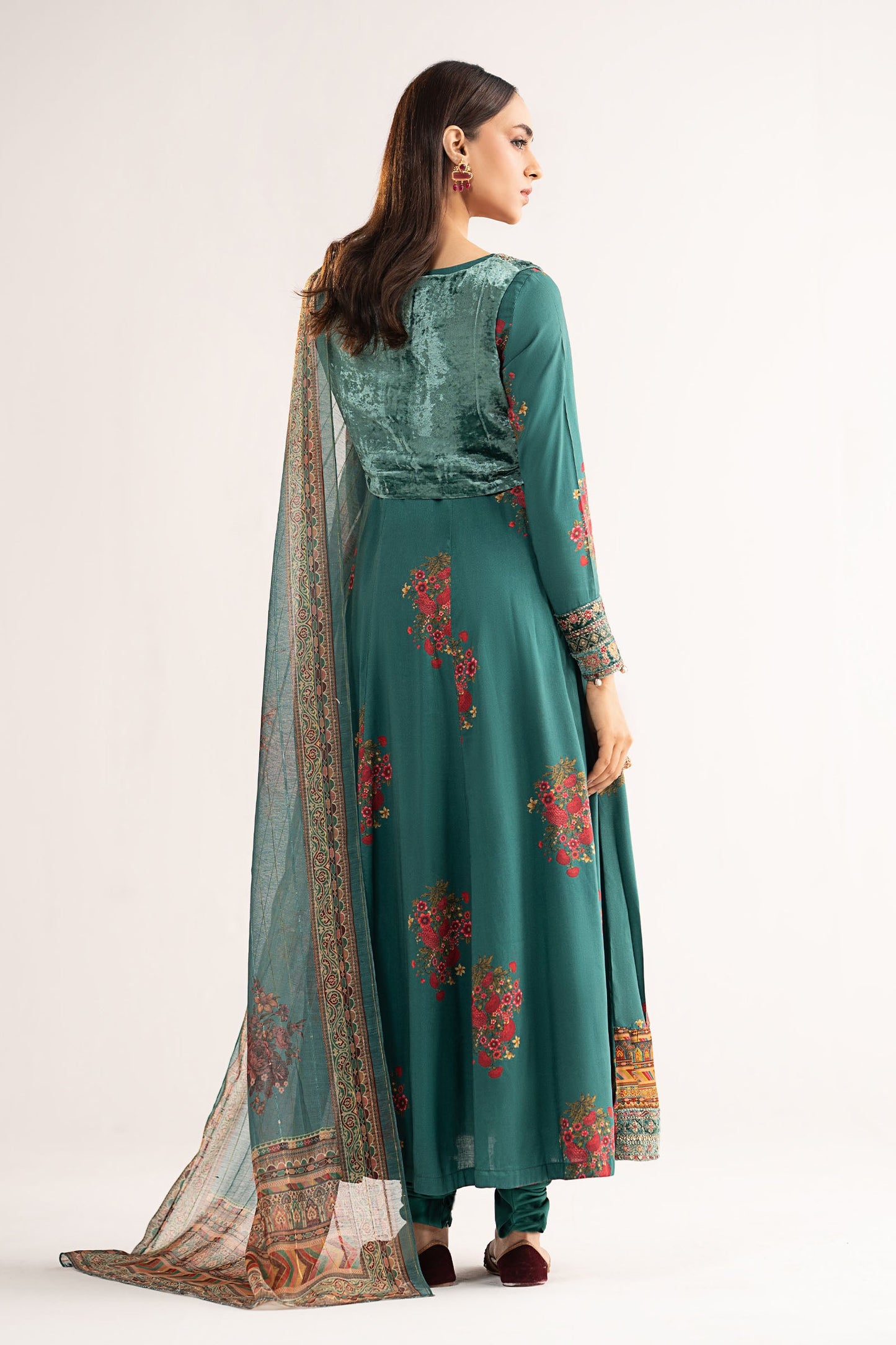 3 Piece Embroidered Linen Suit