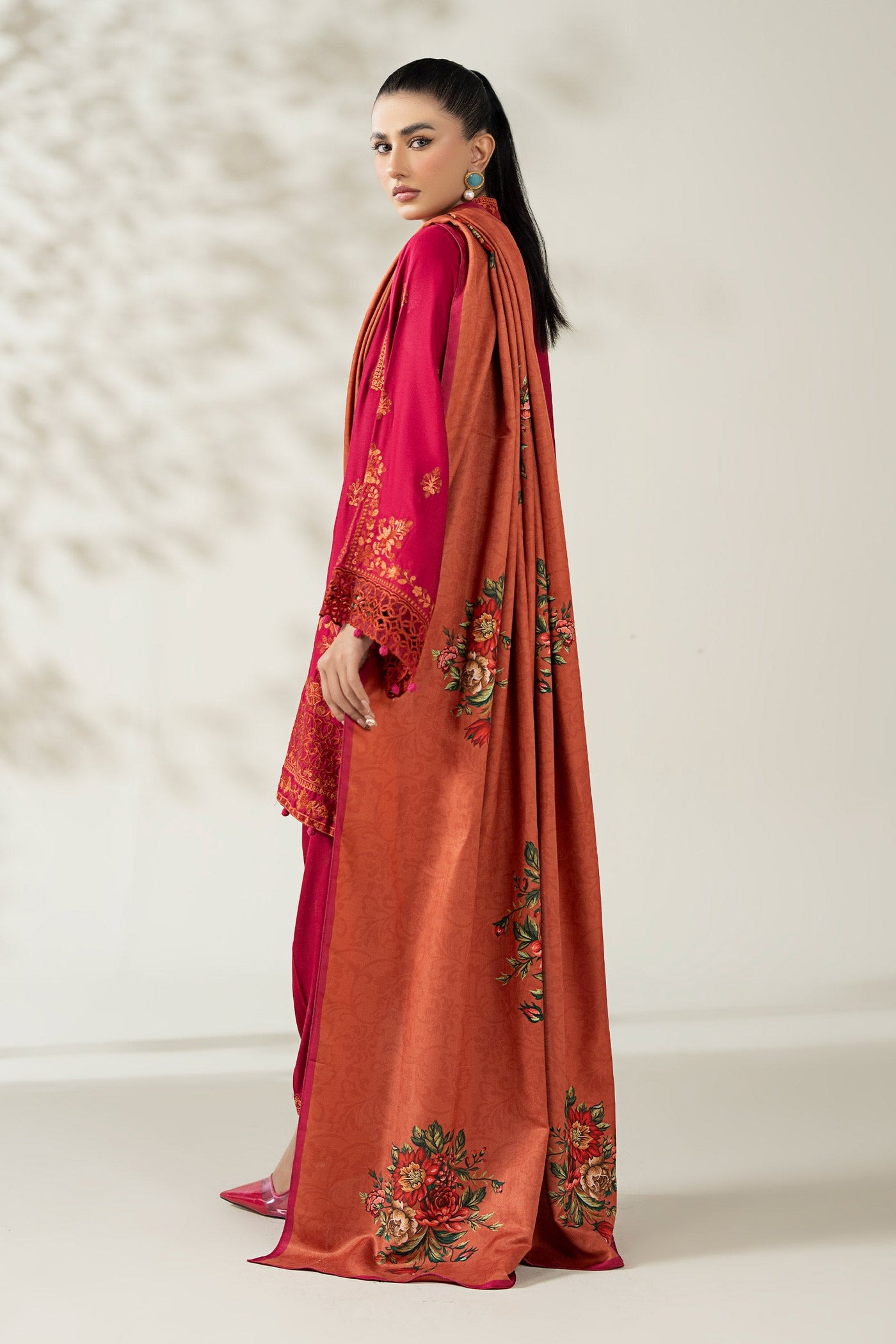 3 Piece Embroidered Marina Suit