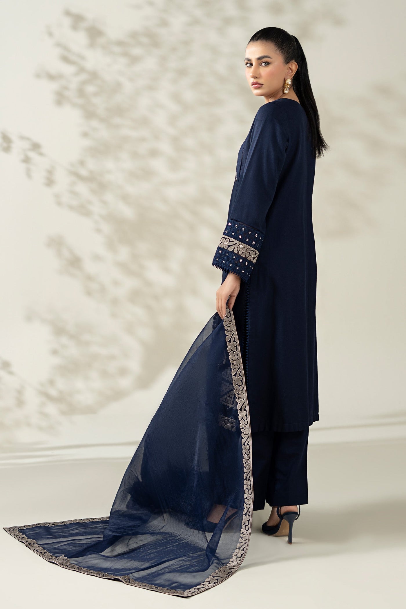 3 Piece Embroidered Marina Suit