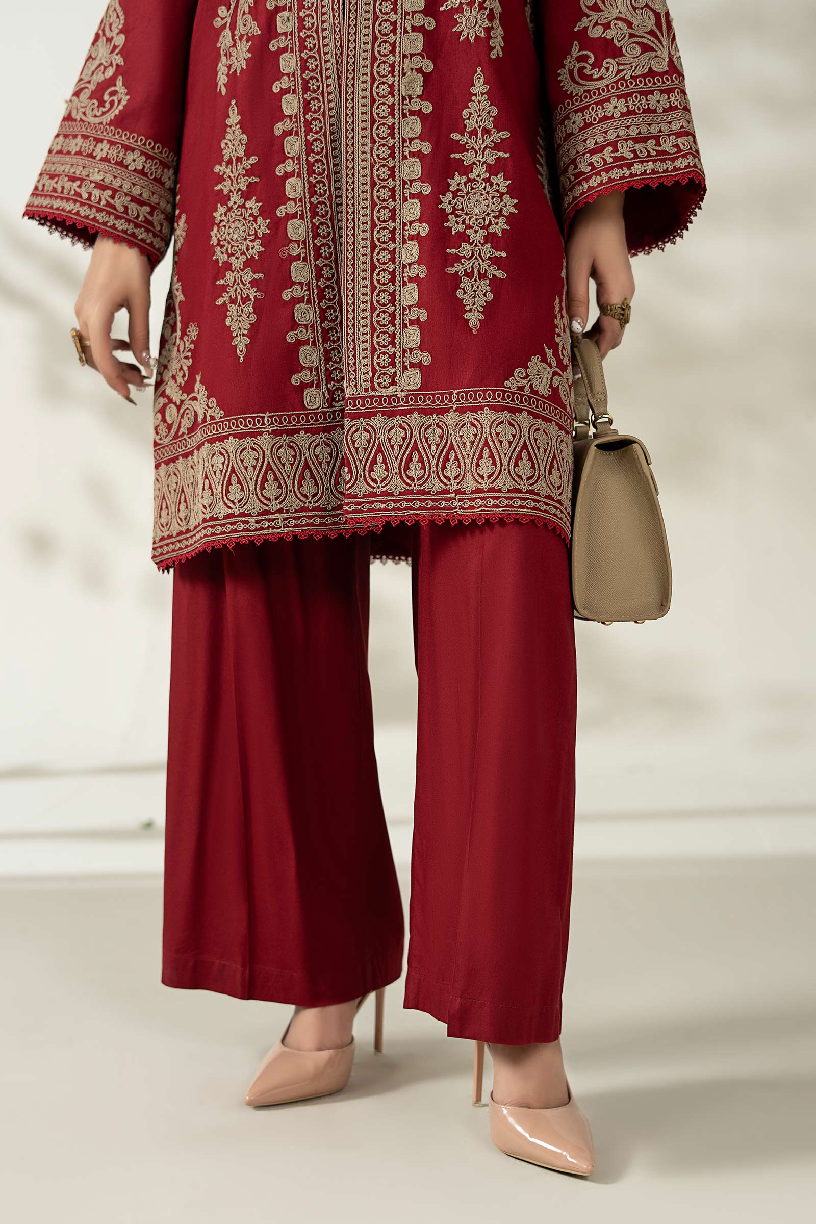 3 Piece Embroidered Khaddar Suit
