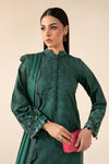 3 Piece Embroidered Cotton Jacquard Suit