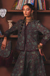 Embroidered Pk Raw Silk Skirt Set