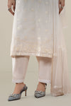 3 Piece Embroidered Paper Cotton Suit