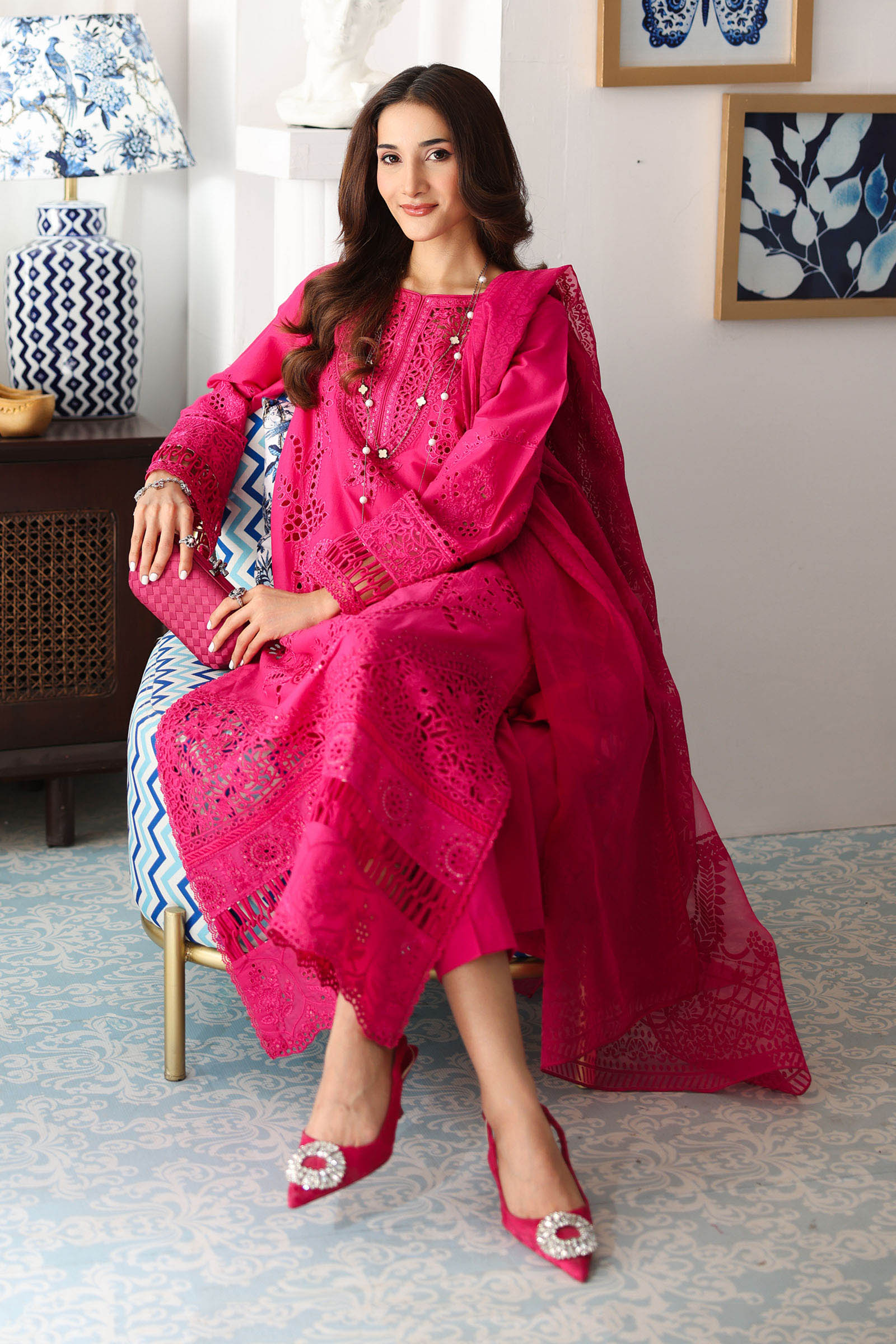 3 Piece Embroidered Lawn Suit