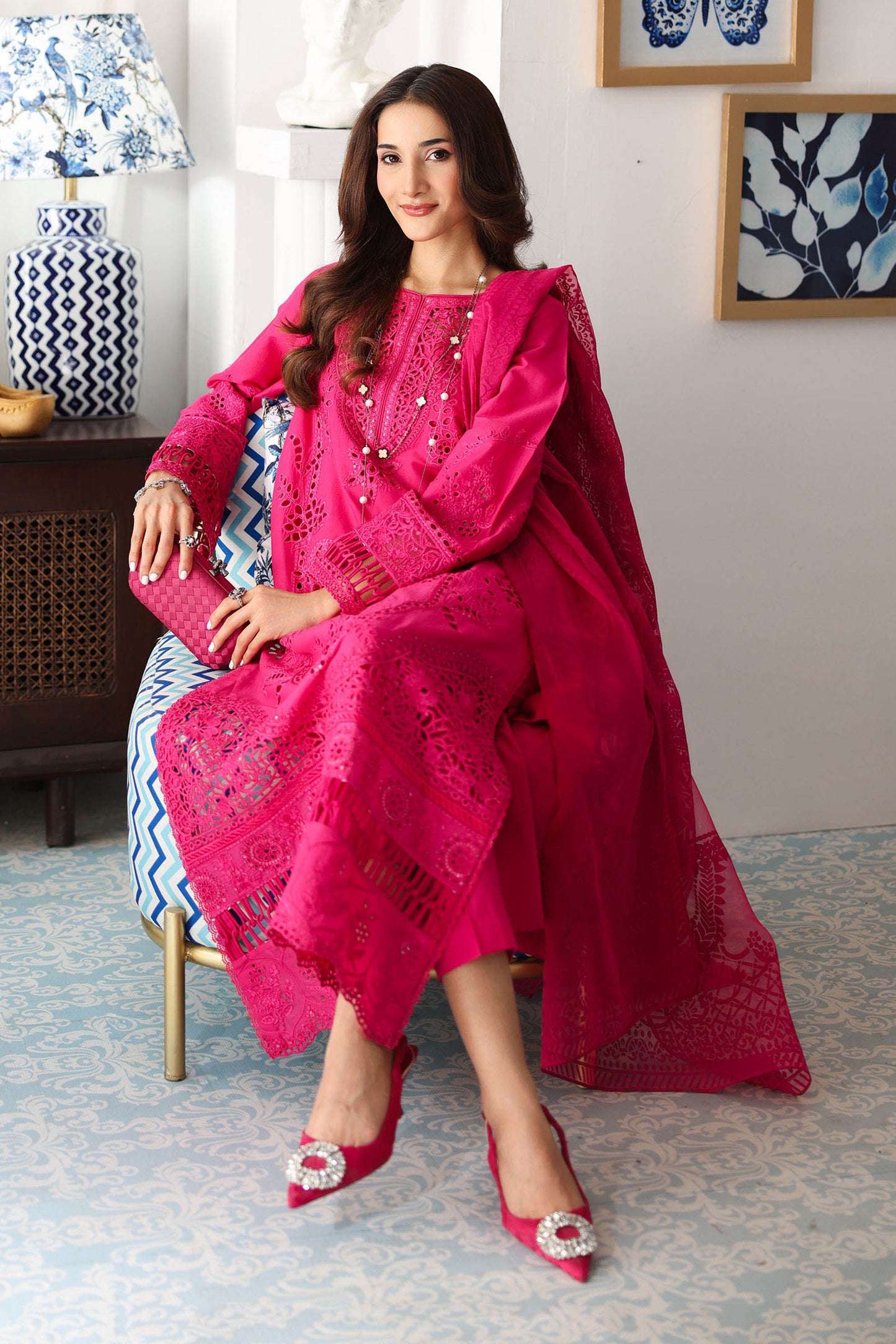 3 Piece Embroidered Lawn Suit