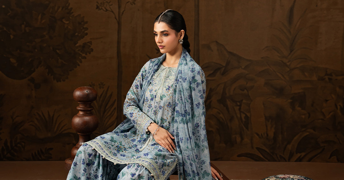3 Piece Embroidered Lawn Suit