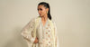 3 Piece Embroidered Raw Silk Suit