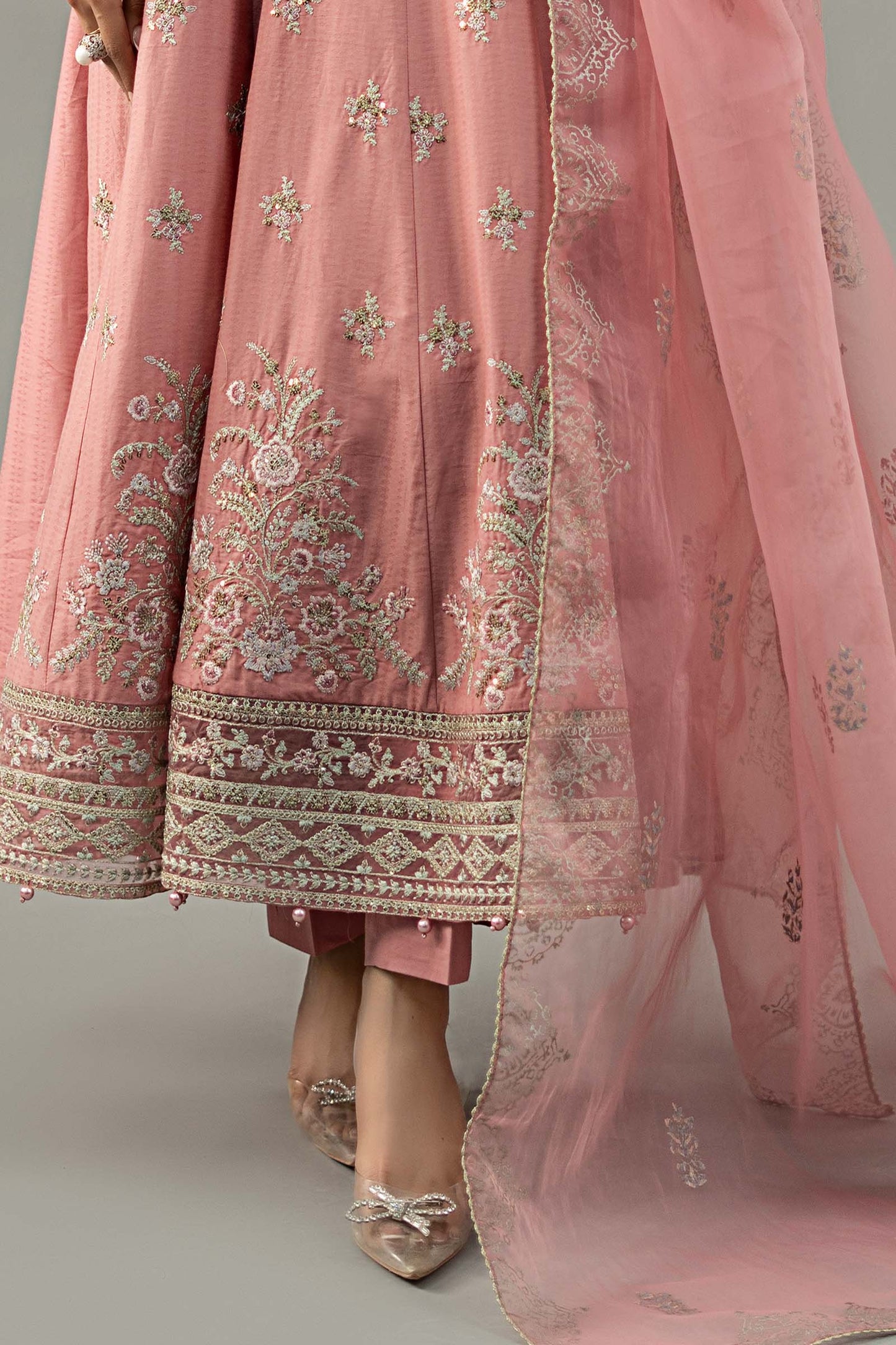 3 Piece Embroidered Dobby Lawn Suit