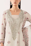 3 Piece Embroidered Paper Cotton Suit