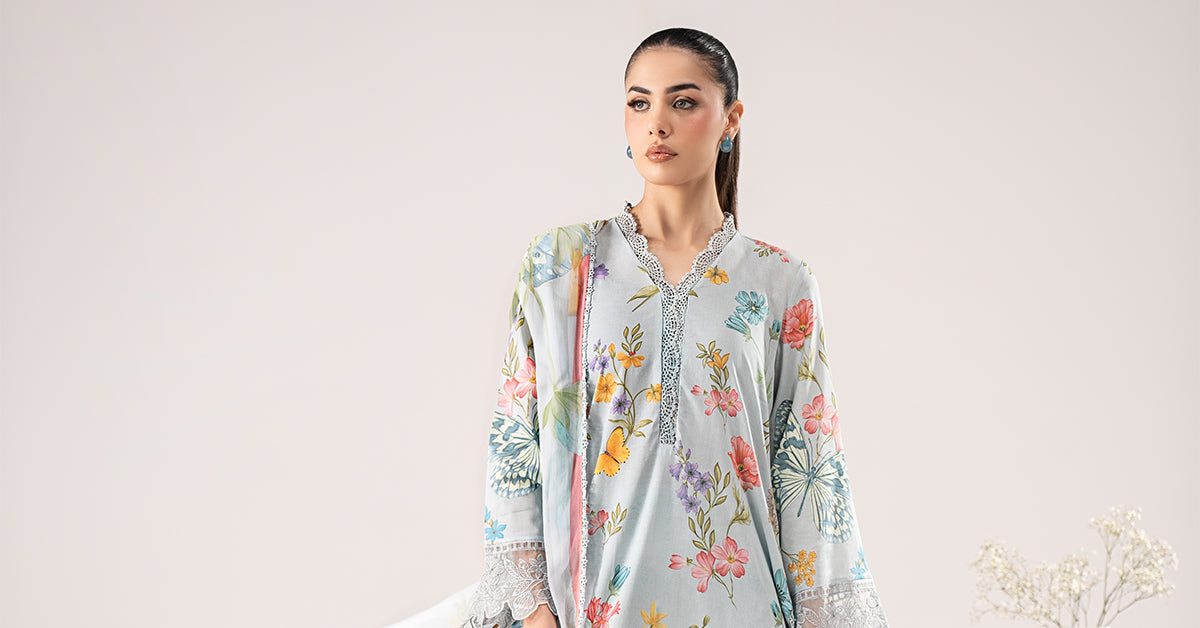 3 Piece Embroidered Lawn Suit