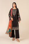 3 Piece Embroidered Dobby Suit