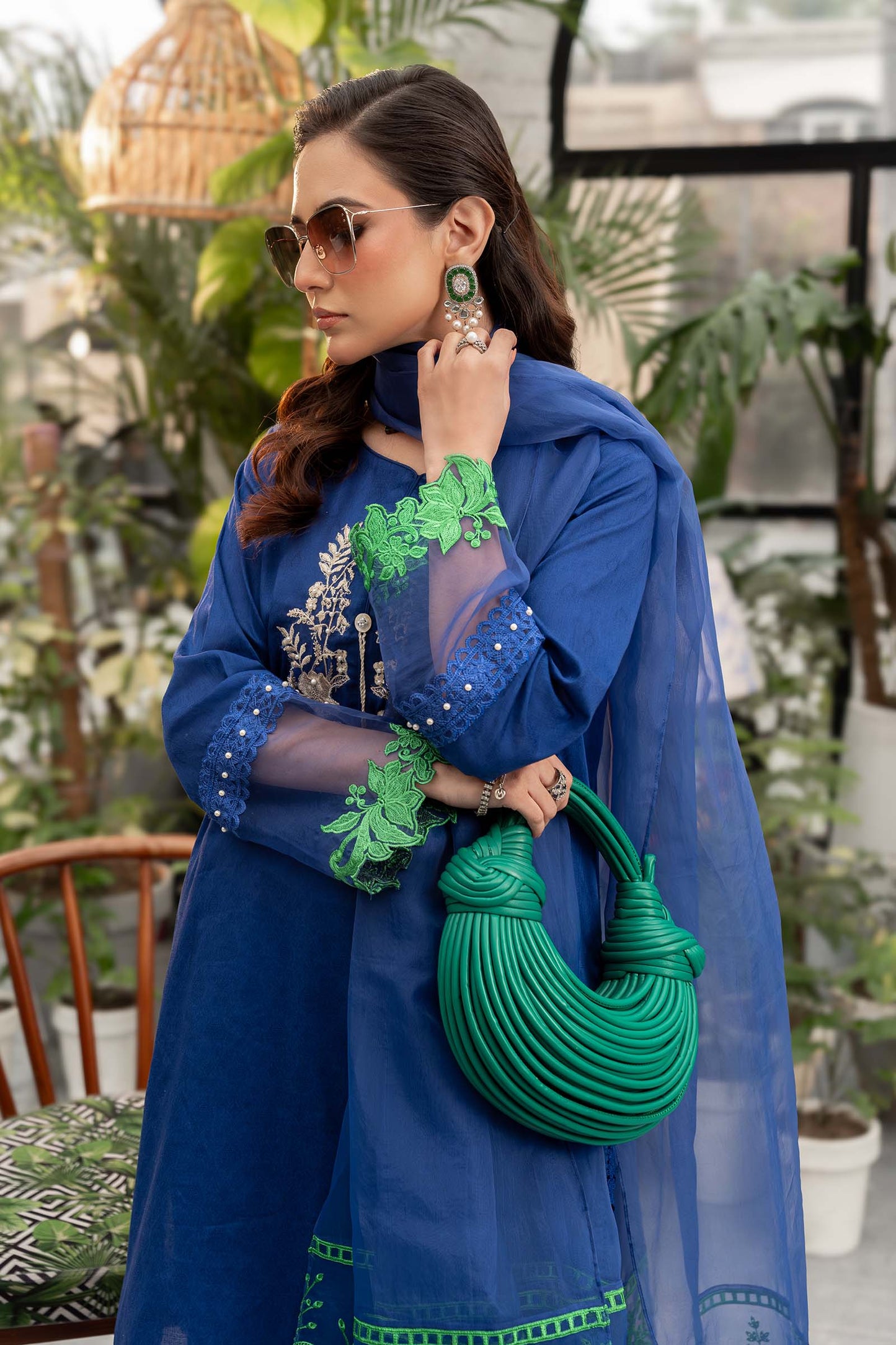 3 Piece Embroidered Self Jacquard Lawn Suit