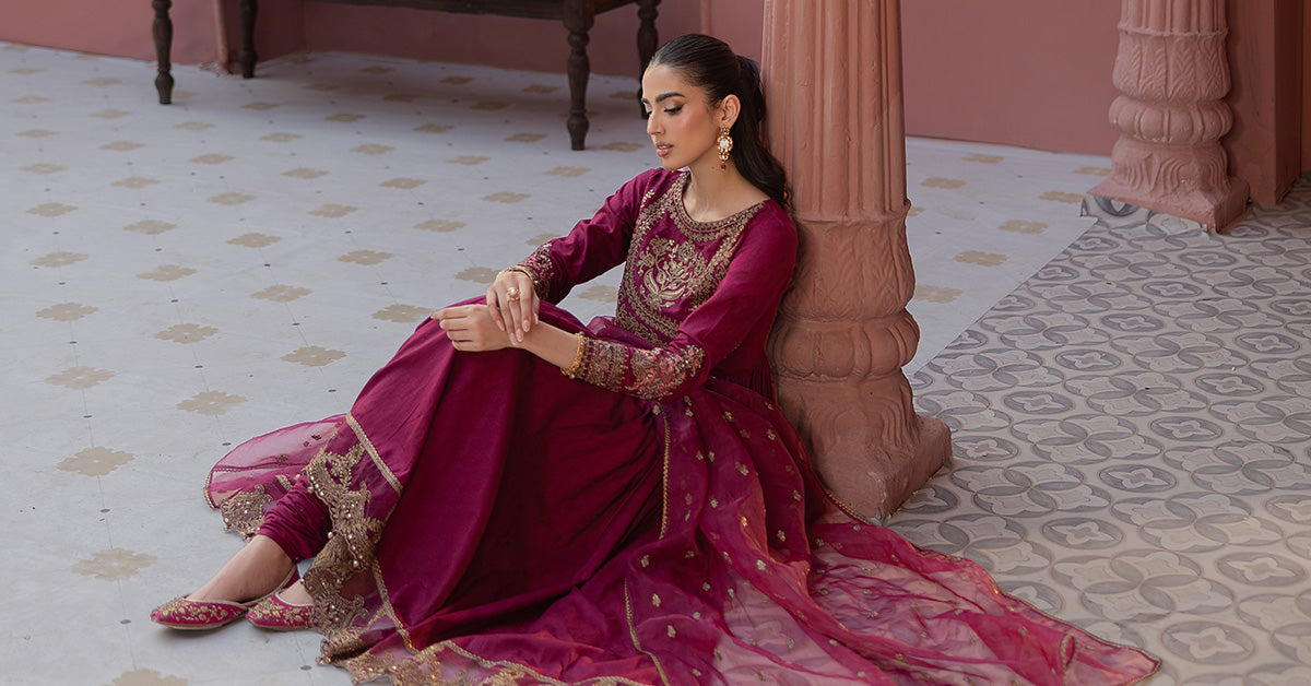 3 Piece Embroidered Self Jacquard Lawn Suit