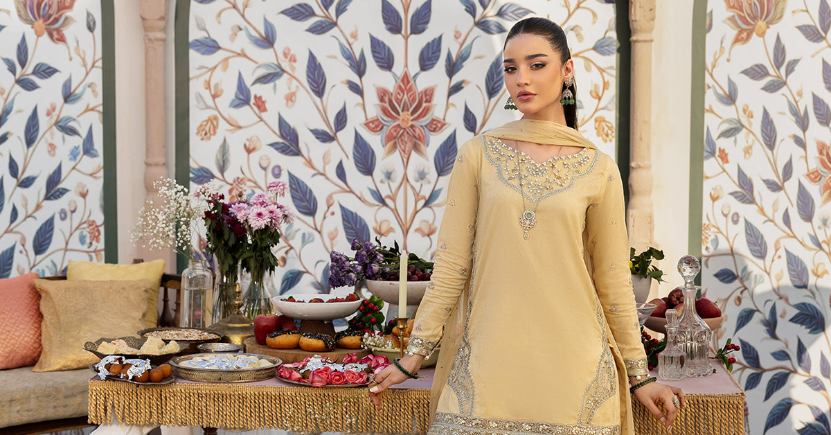 3 Piece Embroidered Dobby Lawn Suit