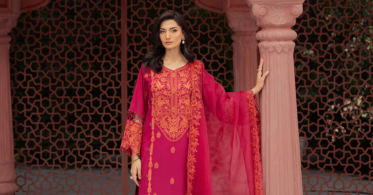 3 Piece Embroidered Lawn Suit