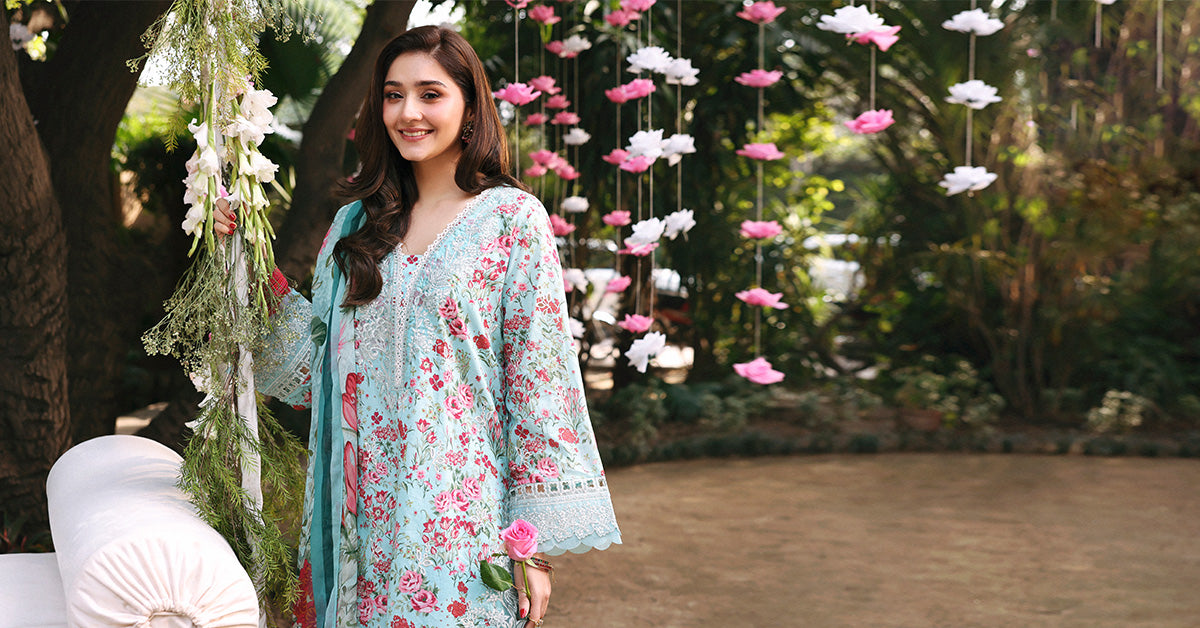 3 Piece Embroidered Lawn Suit