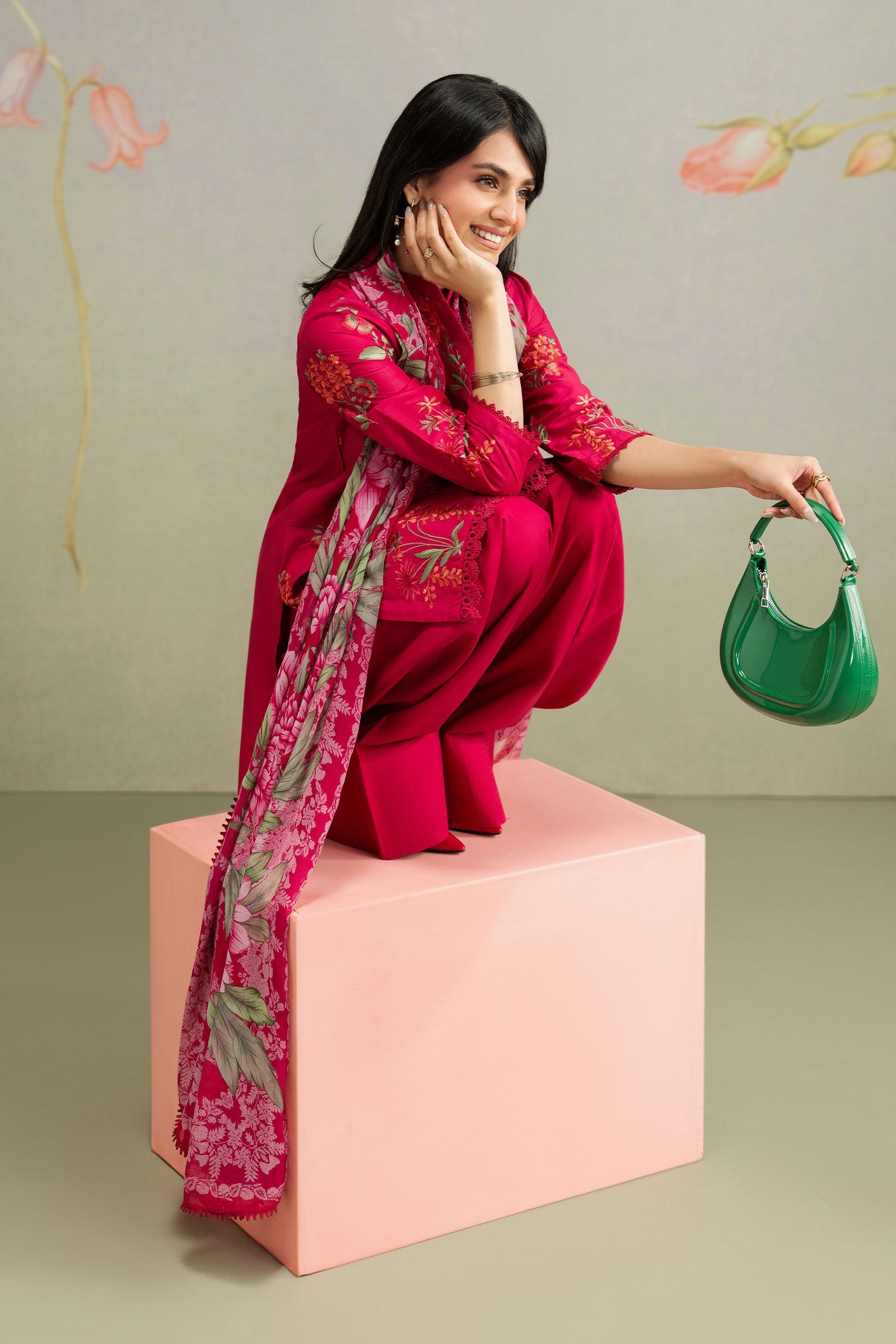 3 Piece Embroidered Lawn Suit