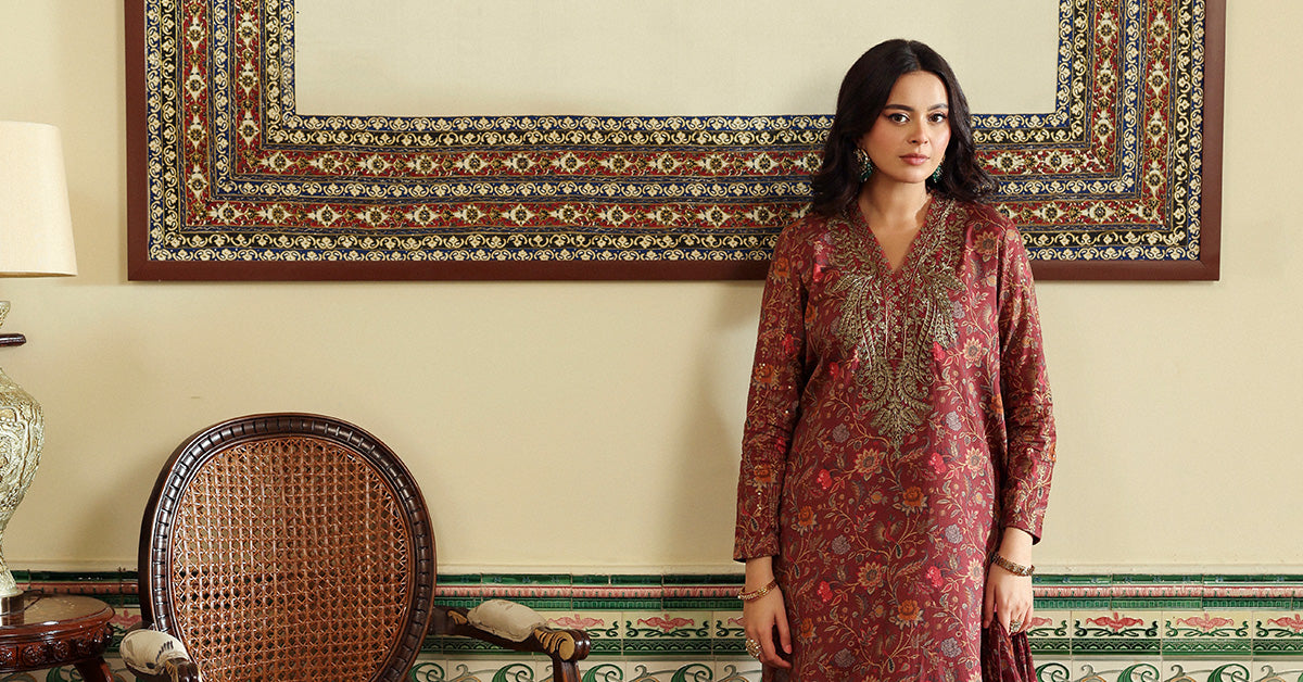 3 Piece Embroidered Dobby Lawn Suit