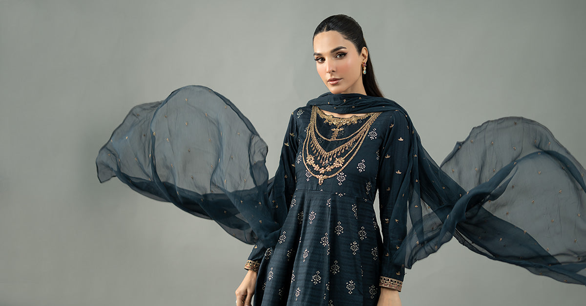 3 Piece Embroidered Suit