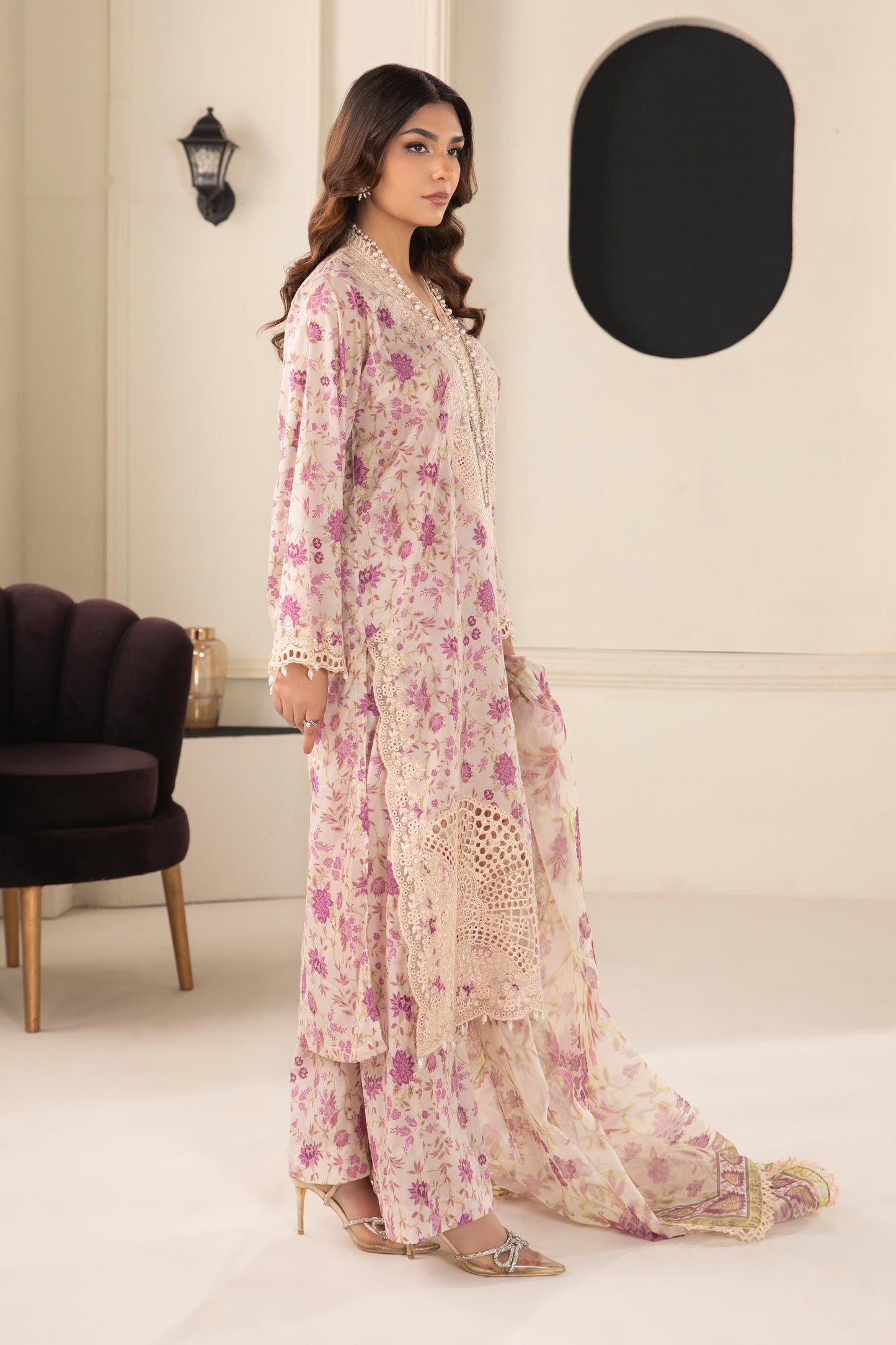 3 Piece Embroidered Lawn Suit