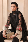 3 Piece Embroidered Organza Jacquard Suit