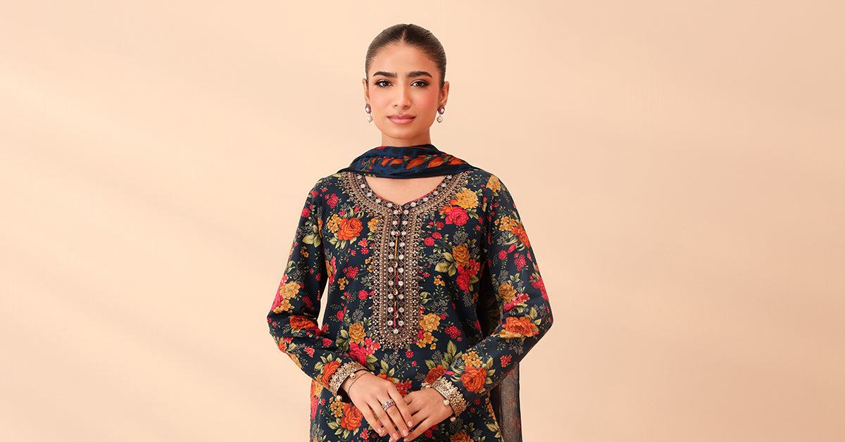 3 Piece Embroidered Lawn Suit