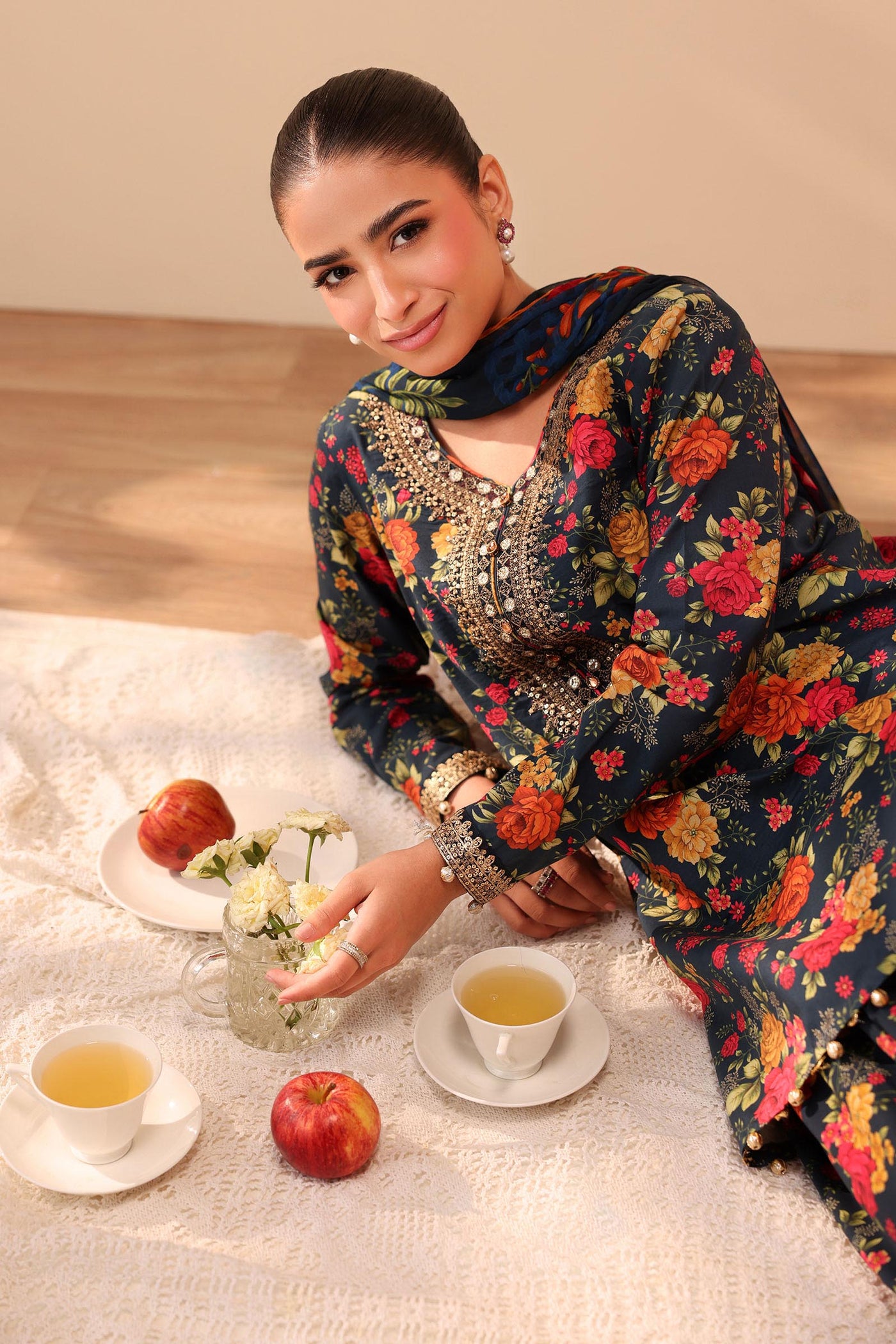 3 Piece Embroidered Lawn Suit