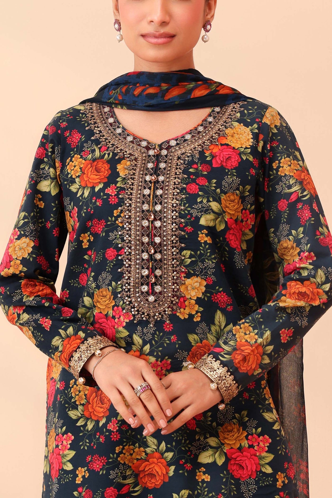 3 Piece Embroidered Lawn Suit