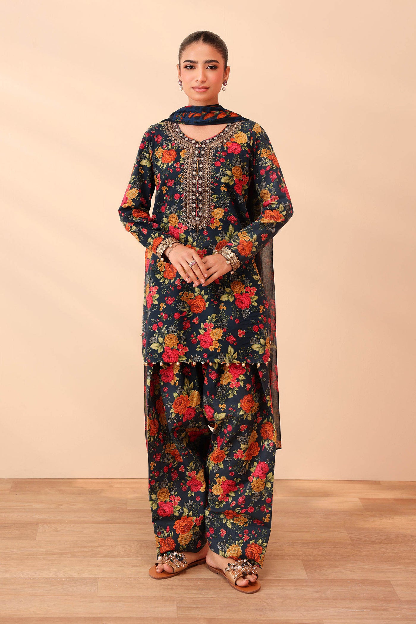 3 Piece Embroidered Lawn Suit