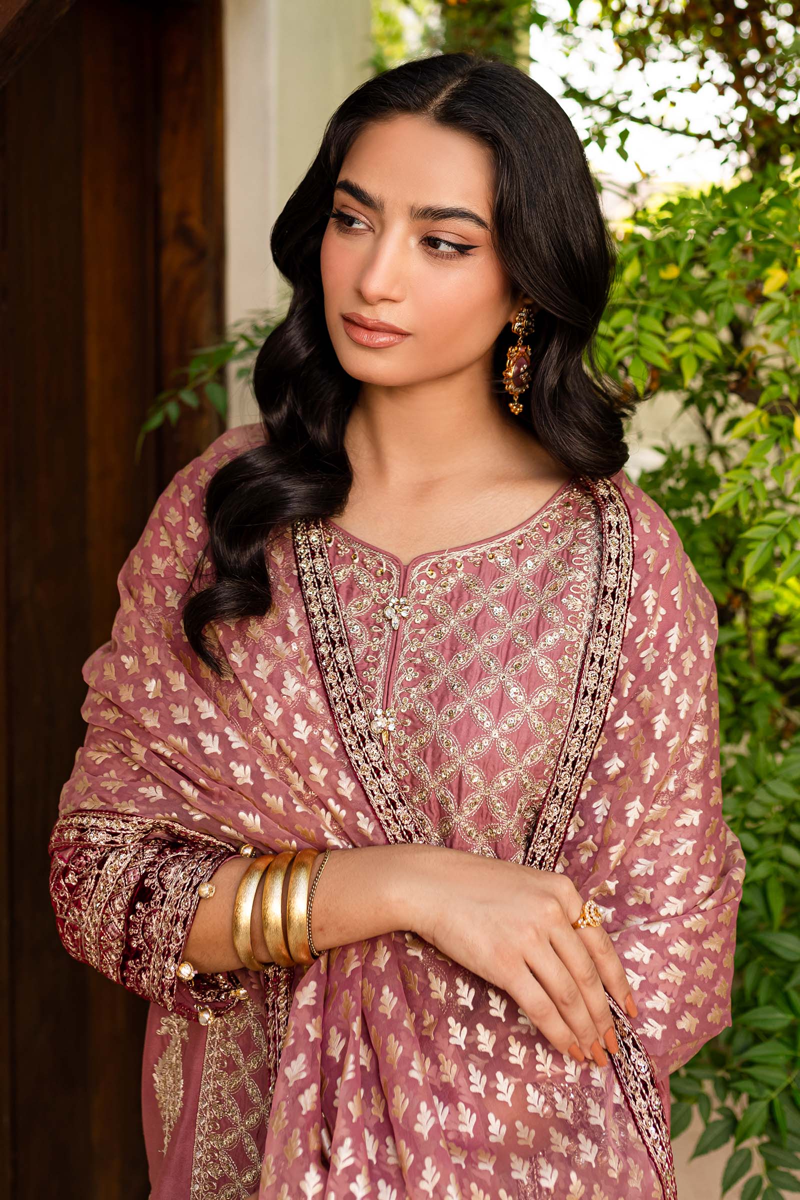 3 Piece Embroidered Linen Suit