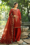 3 Piece Embroidered Linen Suit