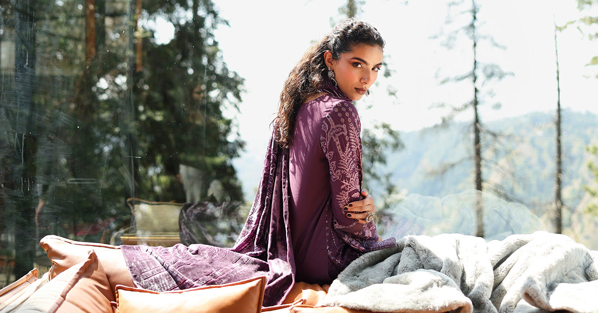 3 Piece Embroidered Linen Suit