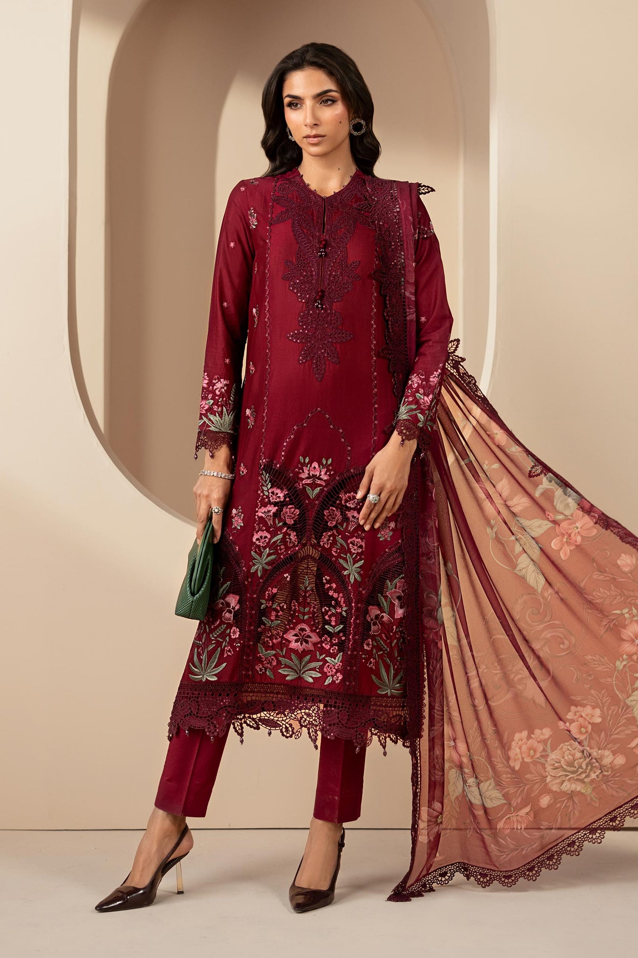 3 Piece Embroidered Lawn Suit