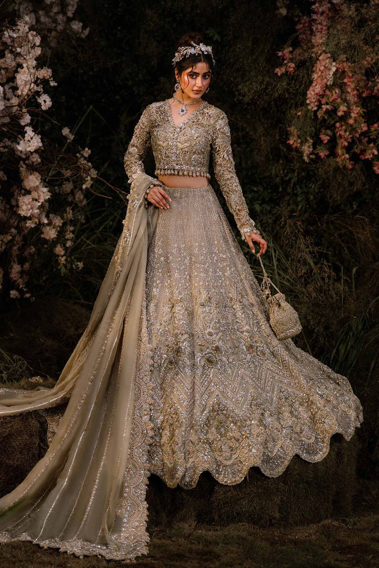 Wedding Collection Maria B Wedding Dress 2018 Mbroidered Wedding Edition 2018 Rose Gold (BD-1502) Wedding Collection Maria B Wedding Dress 2018 Mbroidered Wedding Edition 2018 Rose Gold (BD-1502)
