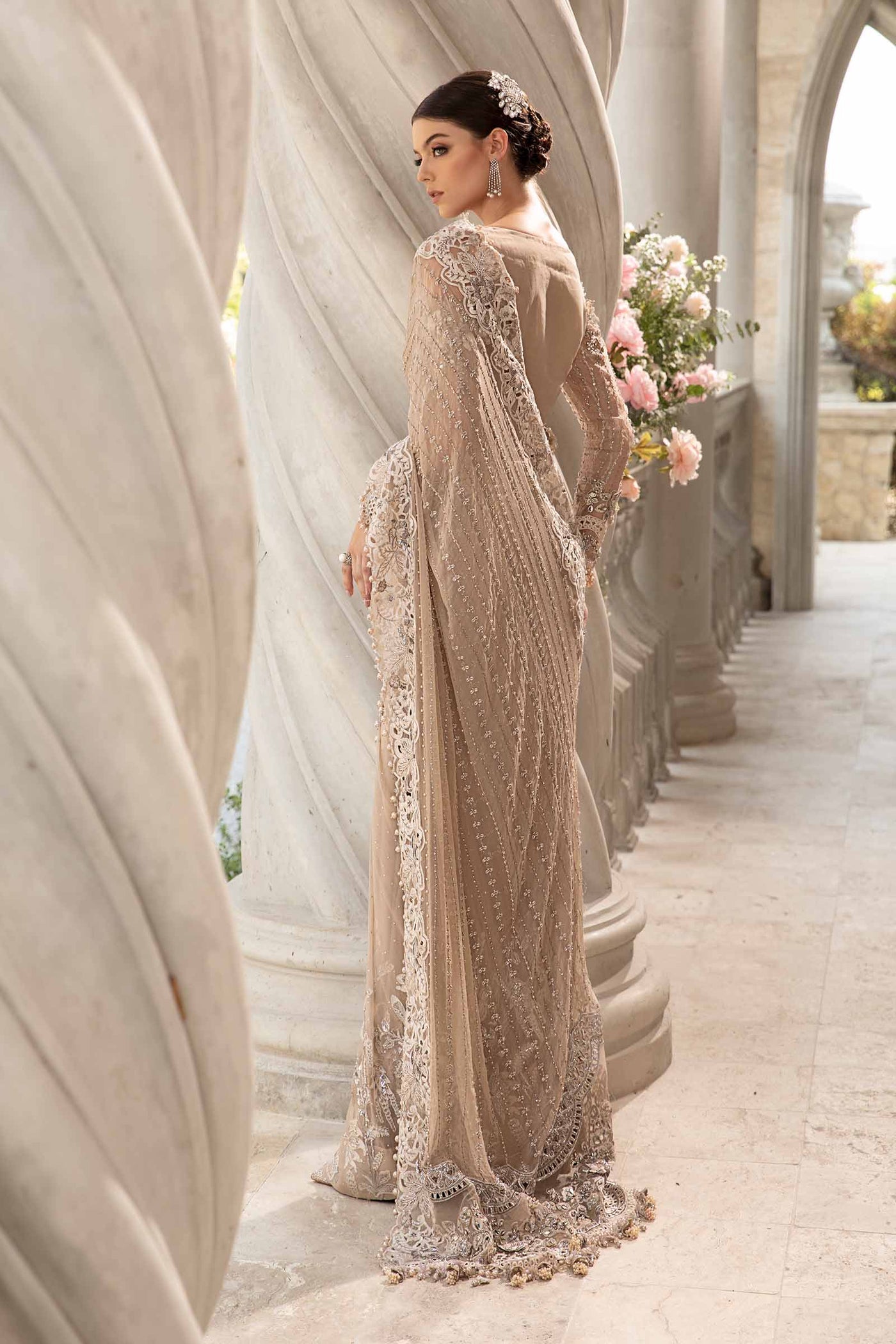 UNSTITCHED EMBROIDERED SAREE | BD-2801