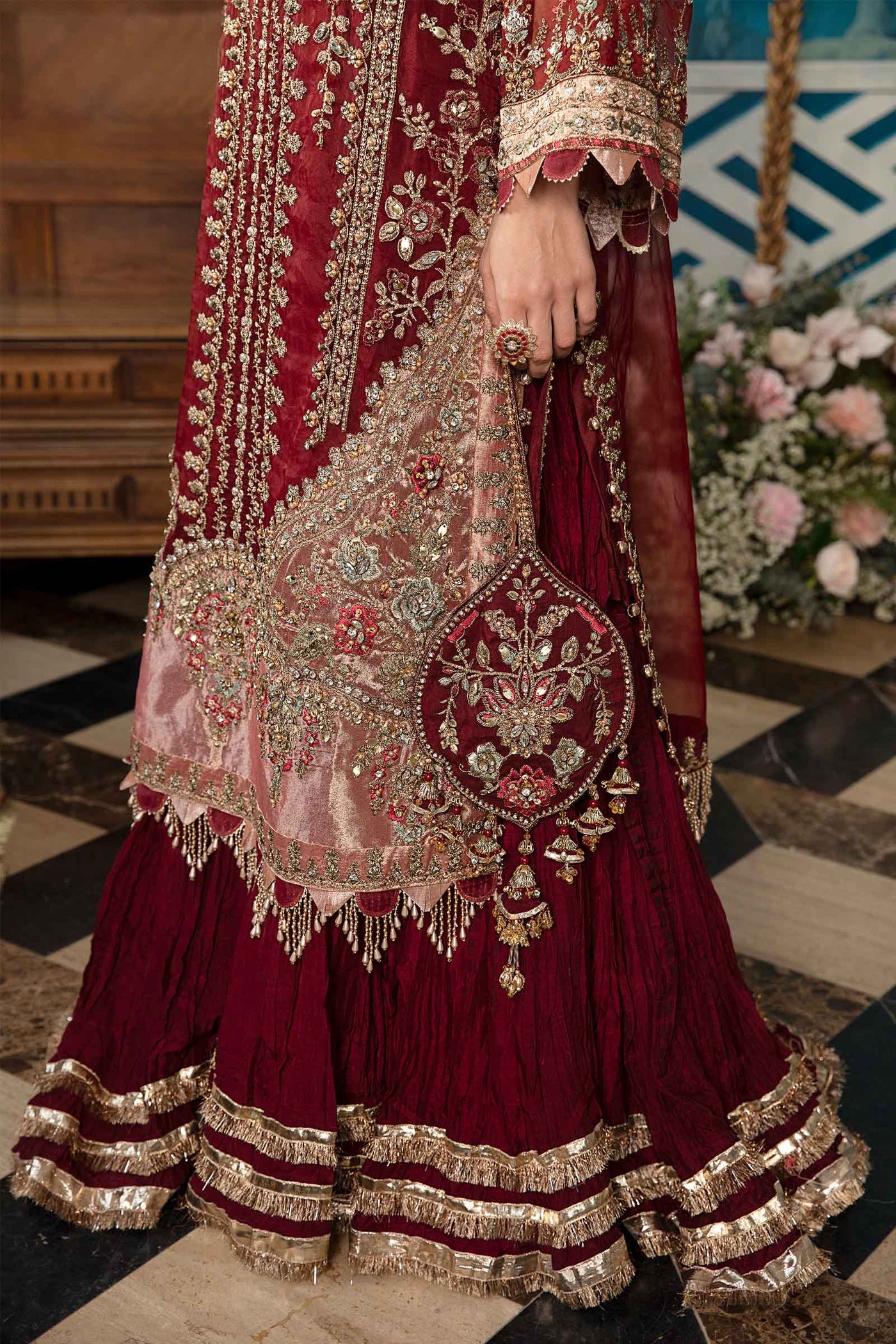 3 PIECE UNSTITCHED EMBROIDERED SUIT | BD-2807