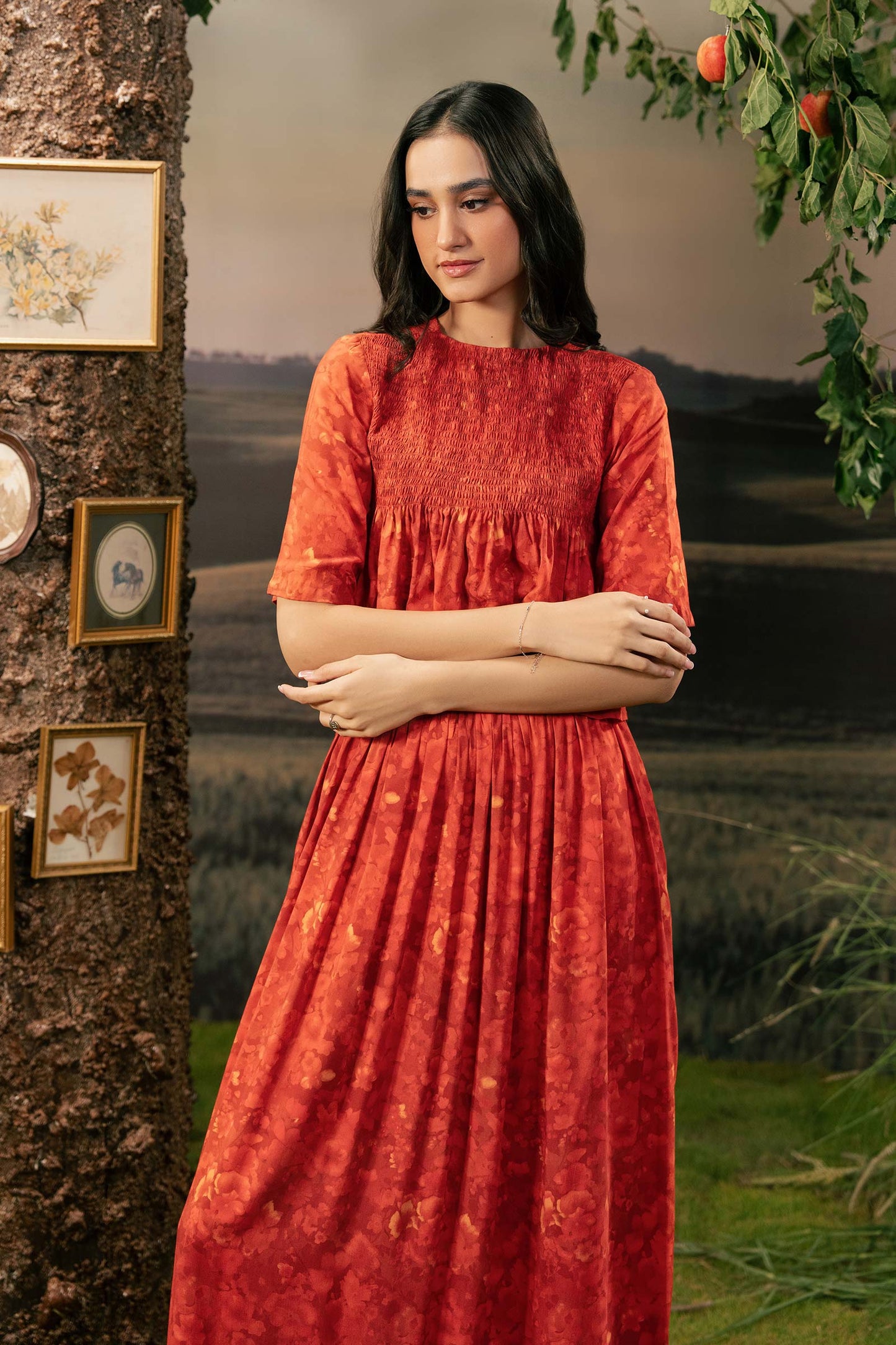 3 Pc Unstitched Embroidered Arabic Lawn Suit | MB-PFUS25-10B