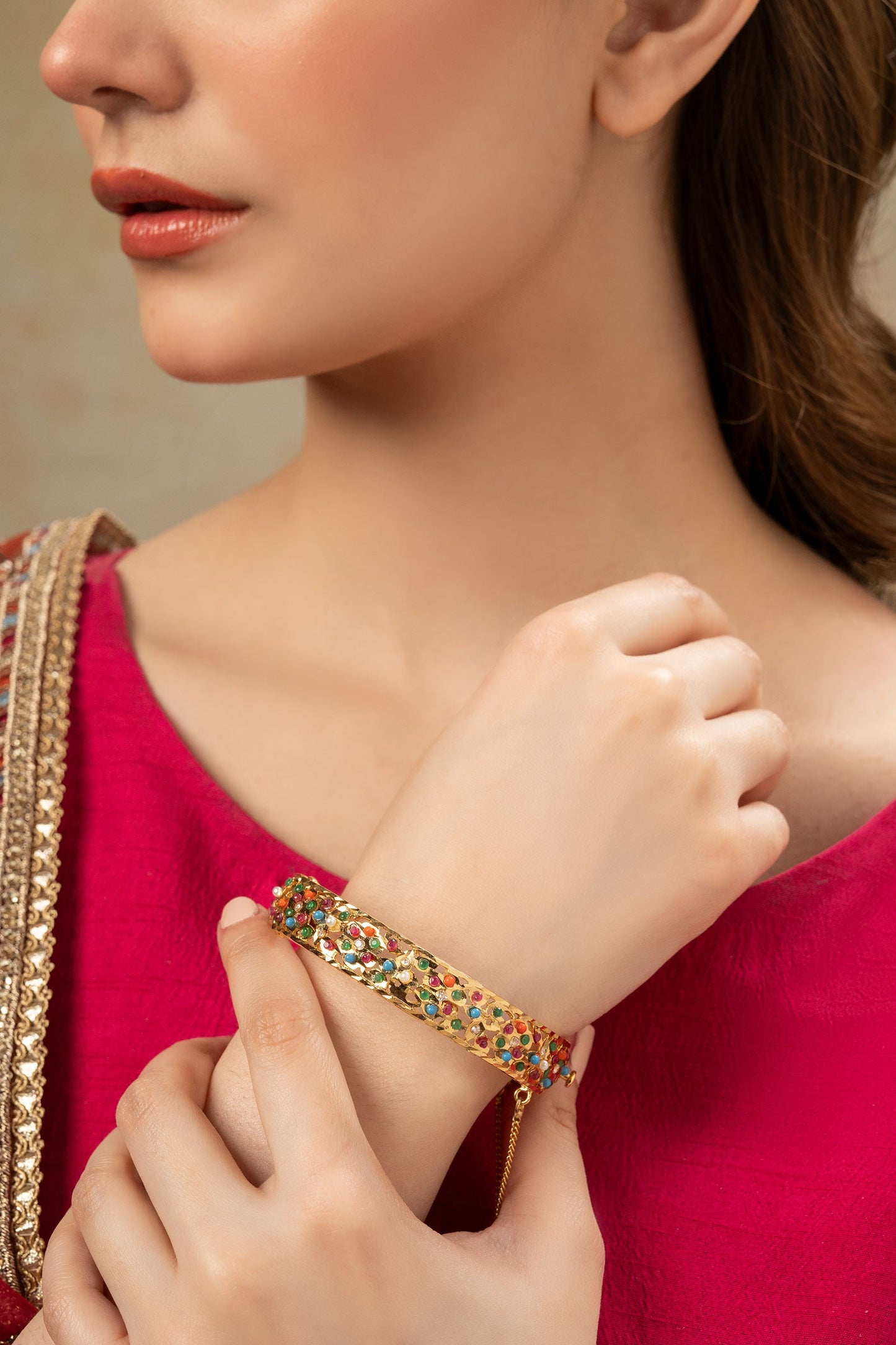 Pearl Petal Bangle