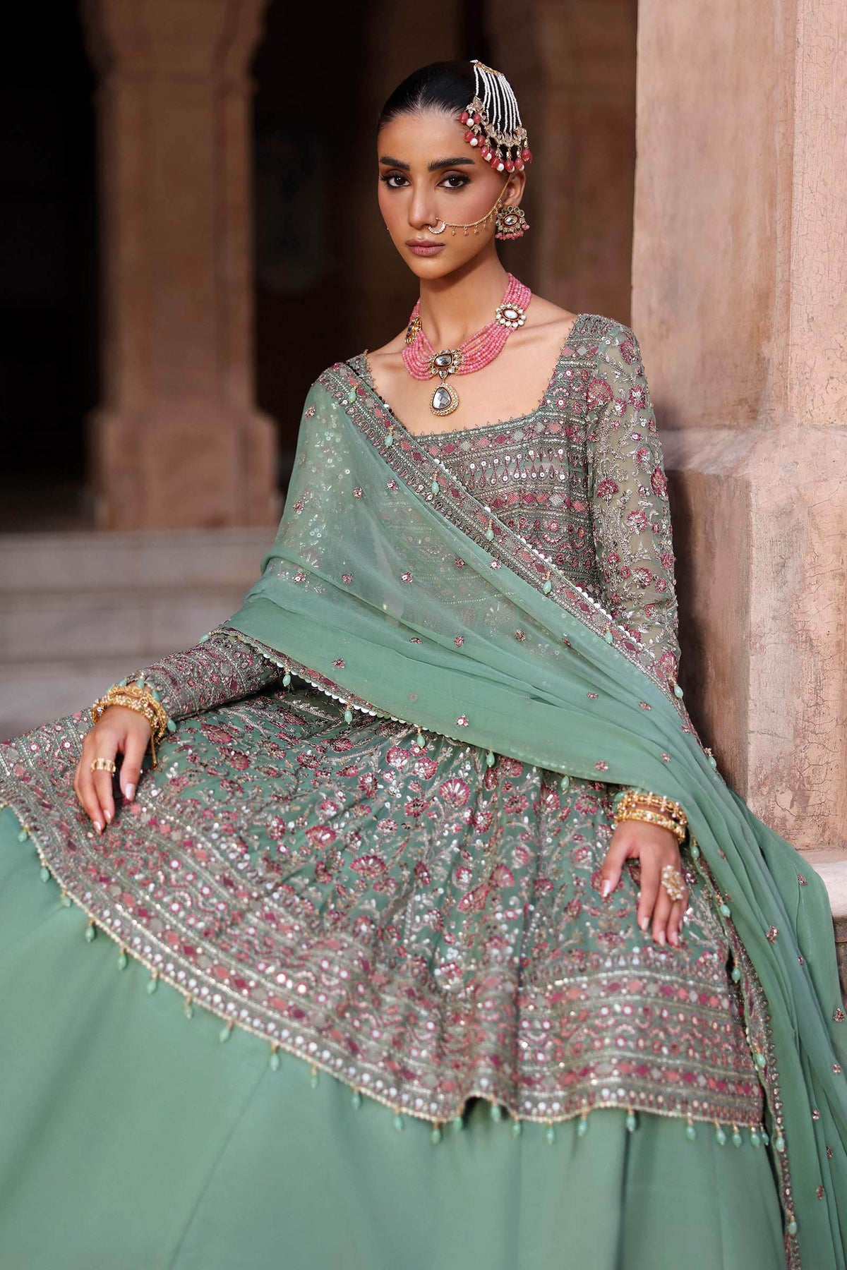 Embroidered Chiffon Fabric (3Pcs)
