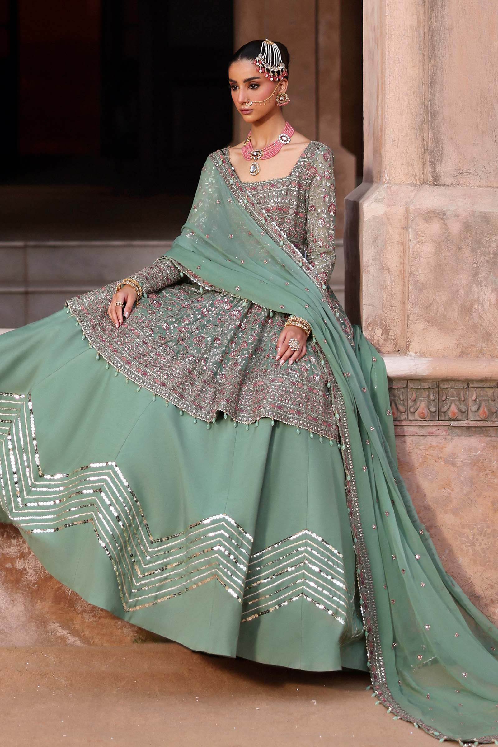 Embroidered Chiffon Fabric (3Pcs)