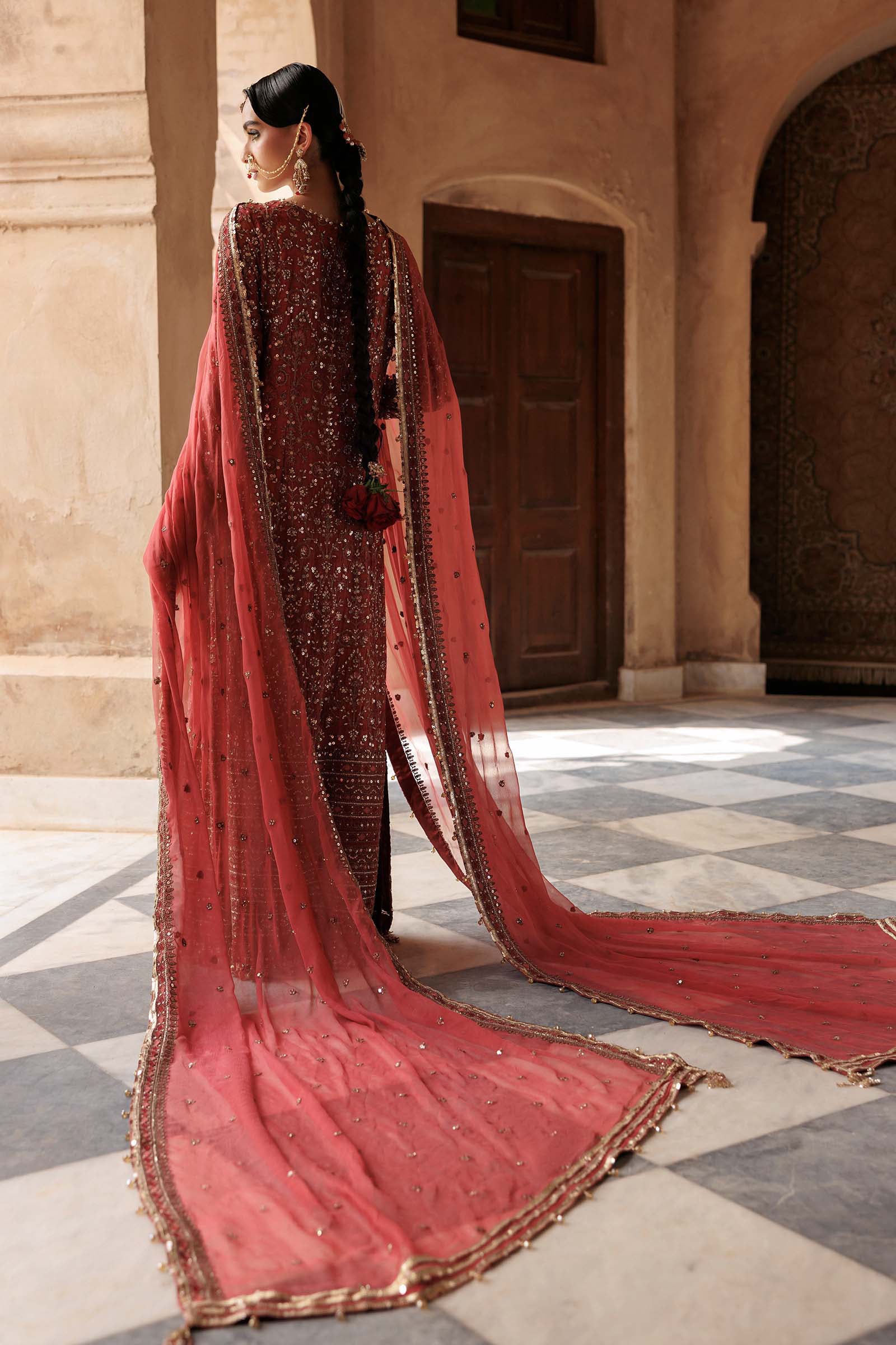 Embroidered Chiffon Fabric (3Pcs)