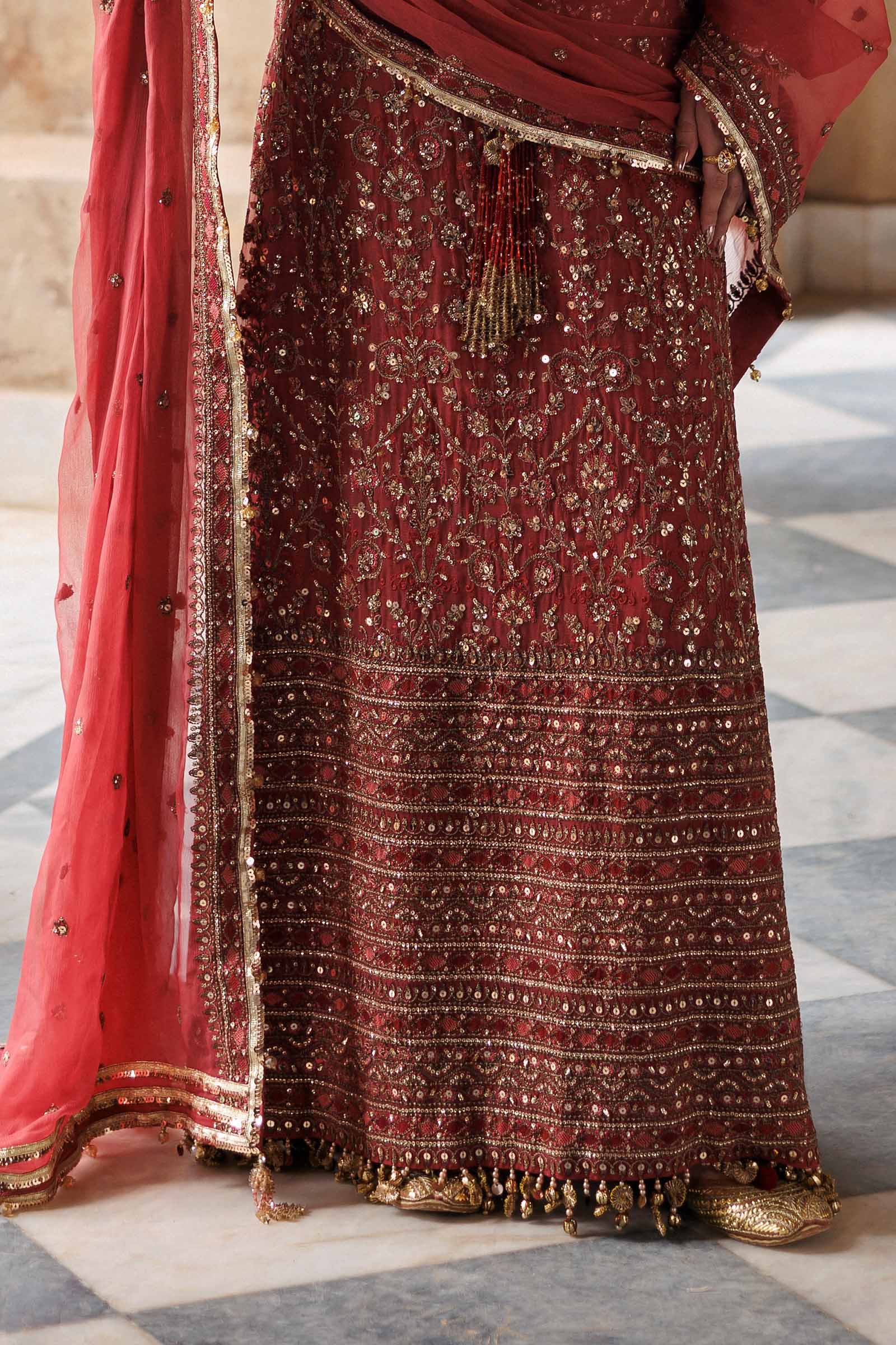 Embroidered Chiffon Fabric (3Pcs)