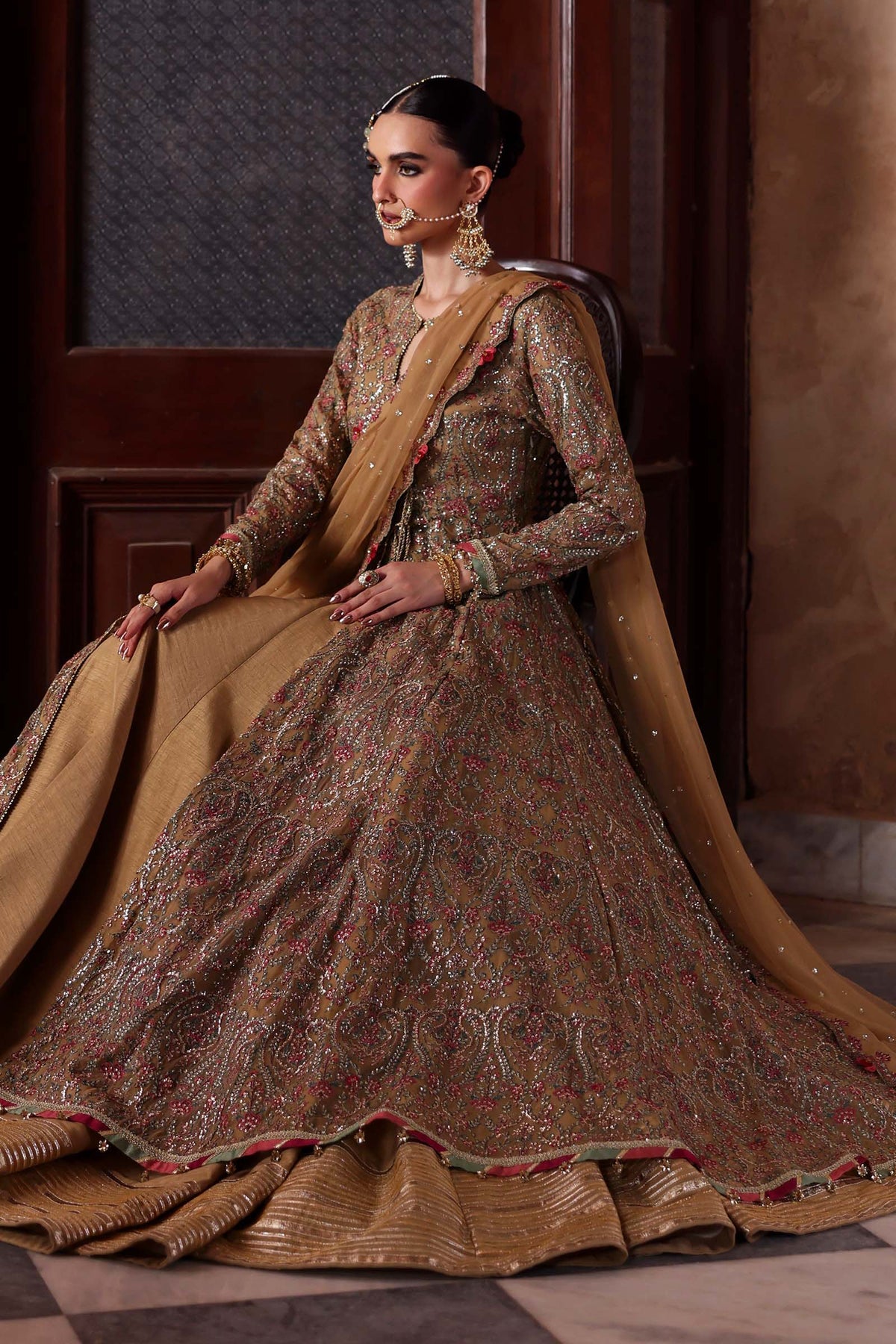 Embroidered Chiffon Fabric (3Pcs)